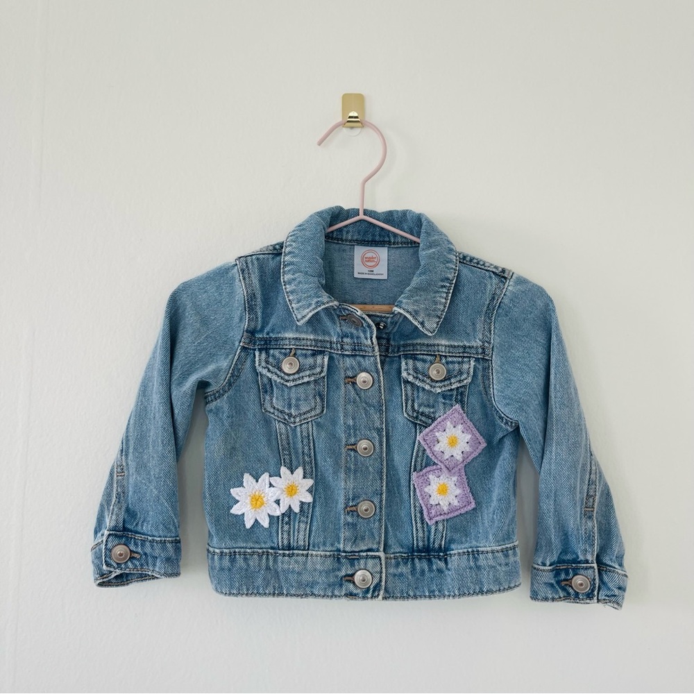 Flower Patch Denim Jacket